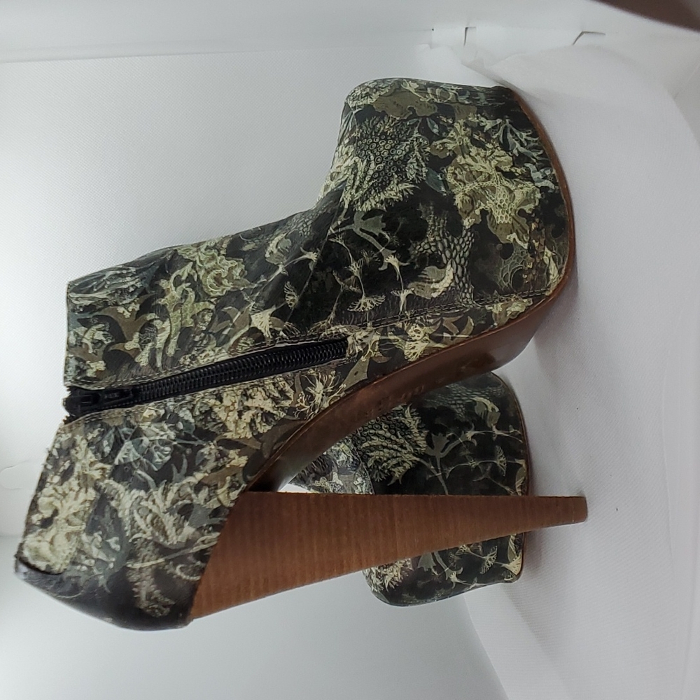 Aldo PREEN x Thornton Bregazzi Green Print Platform Heels